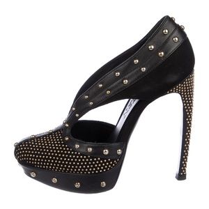 Alexander McQueen studded suede pumps